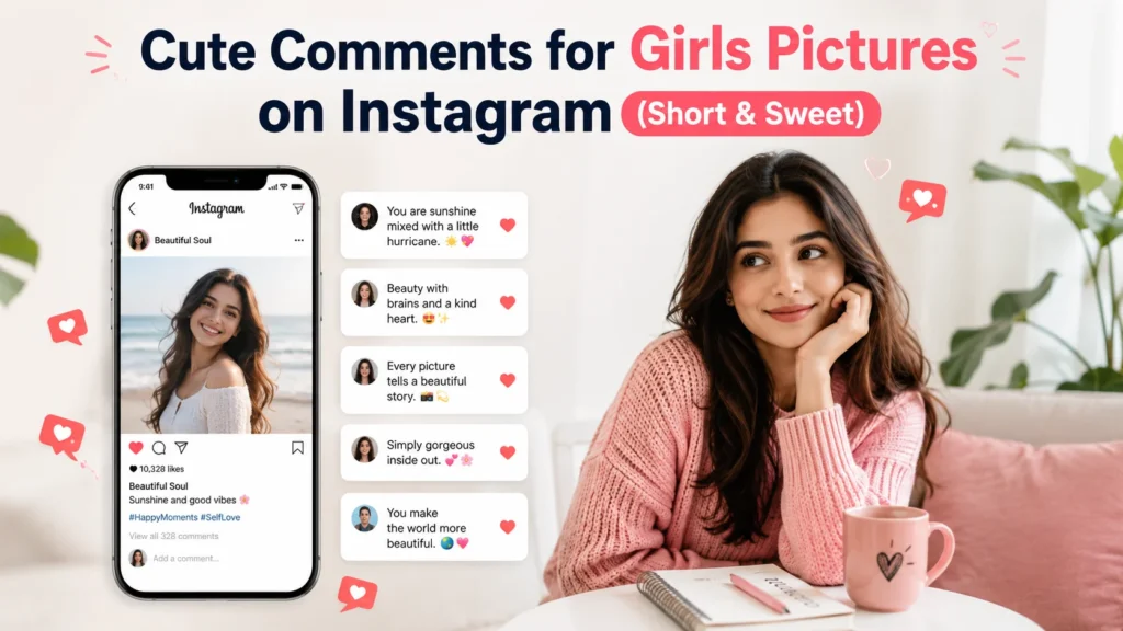 Cute Comments for Girls Pictures on Instagram (Short & Sweet)