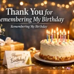 Thank You for Remembering My Birthday