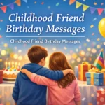 Childhood Friend Birthday Messages