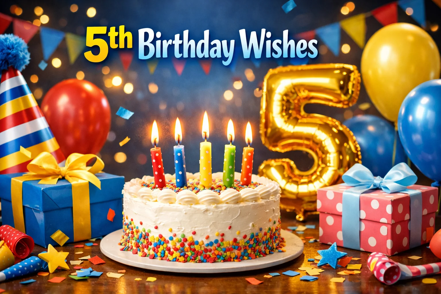 A collection of fifth birthday wishes and quotes