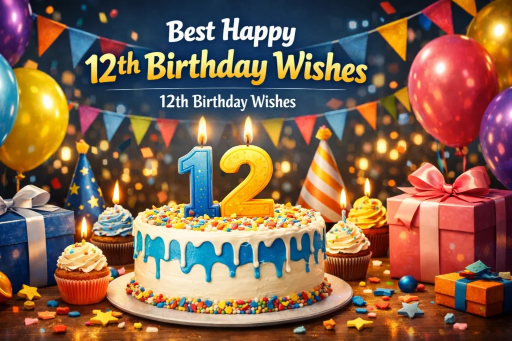 150+ Best Happy 12th Birthday Wishes in 2026