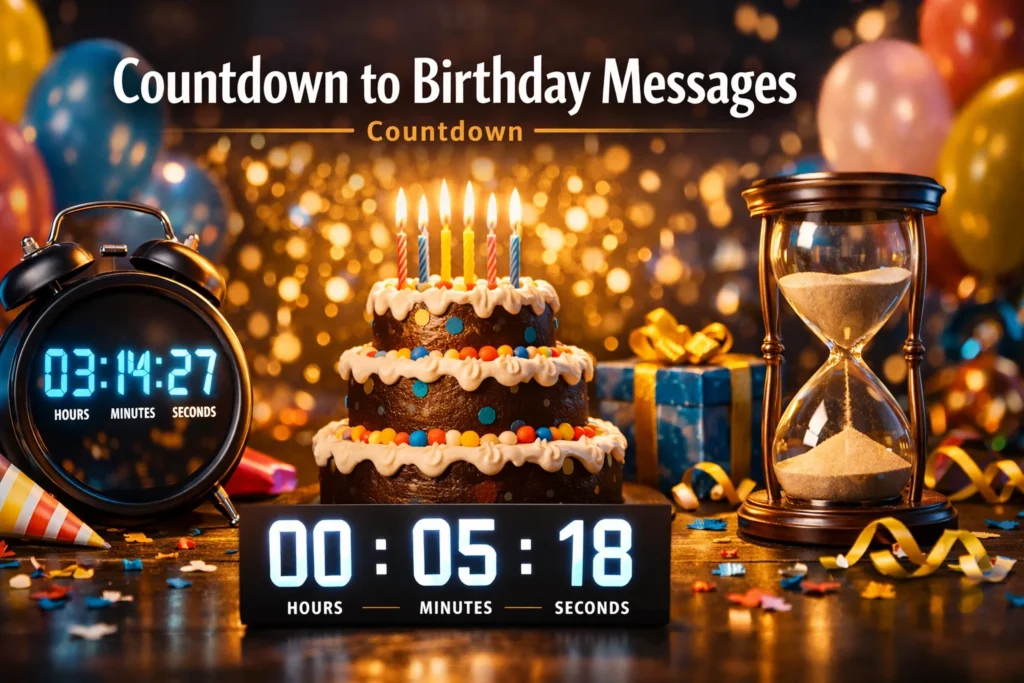 Countdown to Birthday Messages