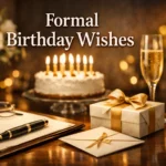 formal Birthday Wishes