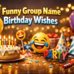 Funny Group Name Birthday Wishes