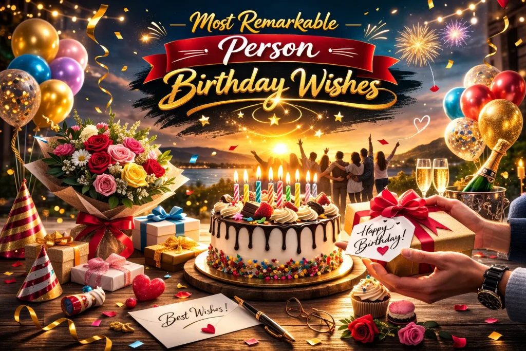 Most Remarkable Person Birthday Wishes