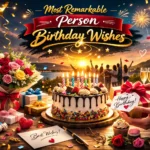 Most Remarkable Person Birthday Wishes