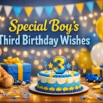 Special Boy’s Third Birthday Wishes