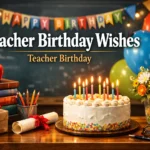 Teacher Birthday Wishes