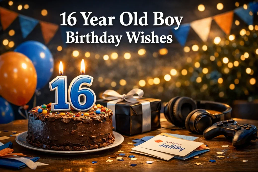 16 Year Old Boy Birthday Wishes