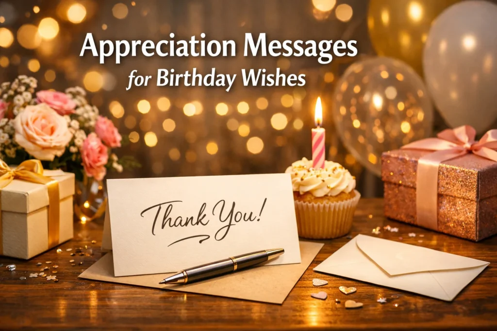 Appreciation Messages for Birthday Wishes