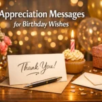 Appreciation Messages for Birthday Wishes