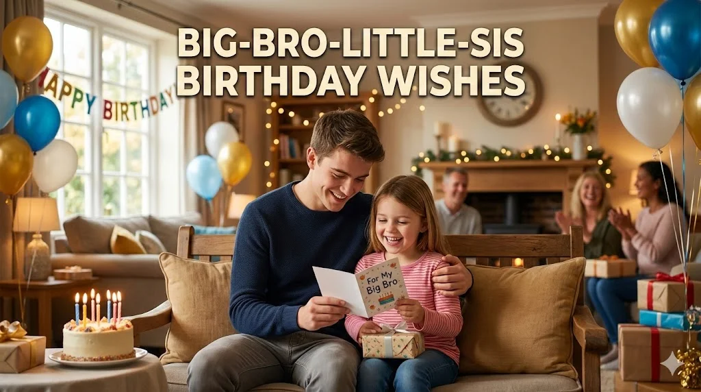 Big-Bro-Little-Sis Birthday Wishes