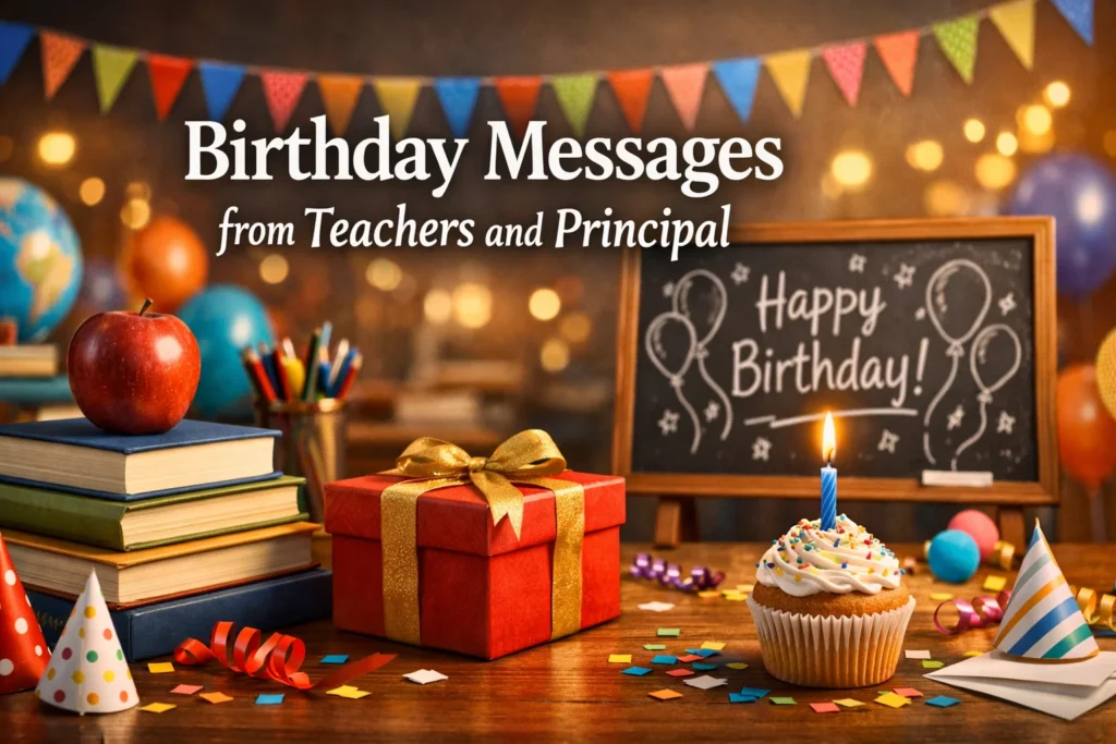 Birthday Messages from Teachers and Principal