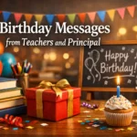 Birthday Messages from Teachers and Principal