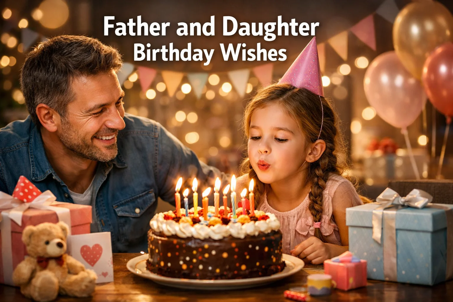 Father and Daughter Birthday Wishes