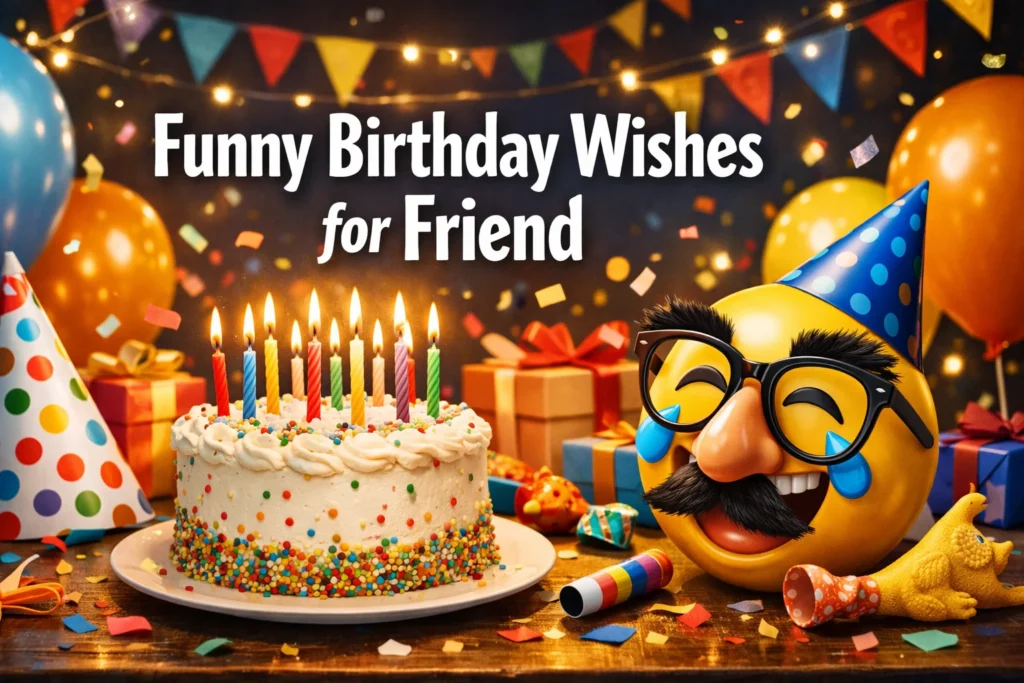 Funny Birthday Wishes for Friend