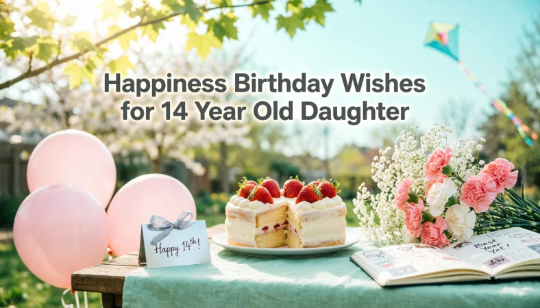 Happiness Birthday Wishes for 14 Year Old Daughter