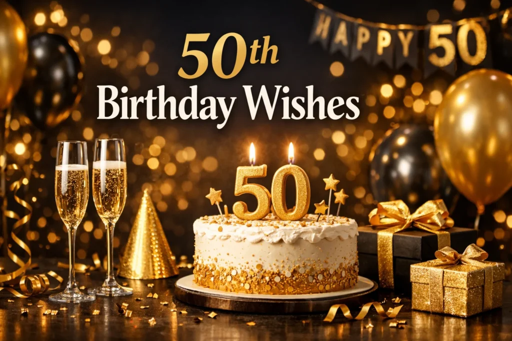 150+ Unique and Memorable 50th Birthday Wishes in 2026