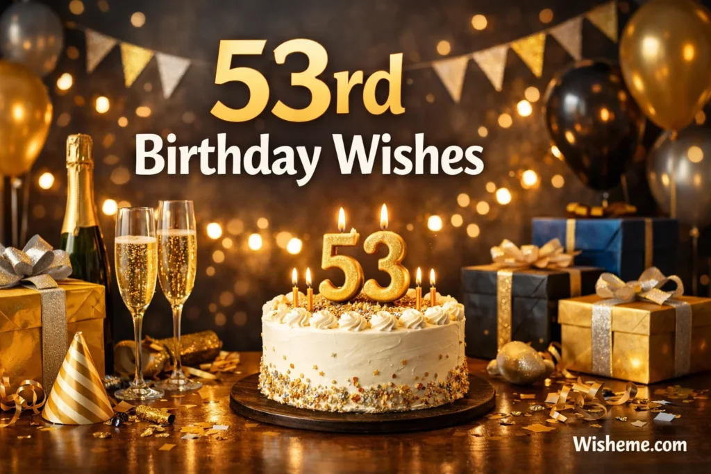 150+ Short and Inspiring 53rd Birthday Wishes in 2026