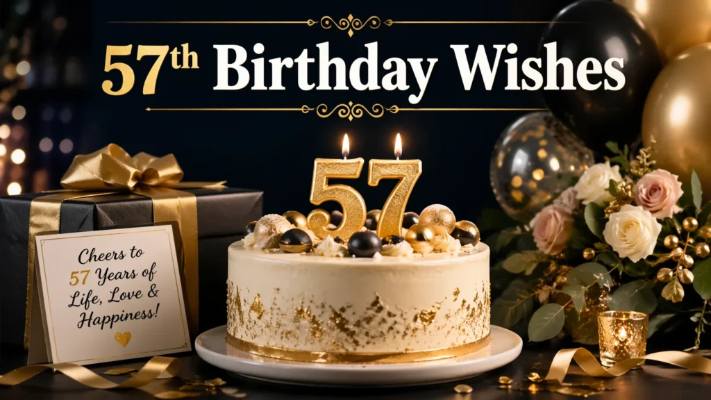 57th Birthday Wishes