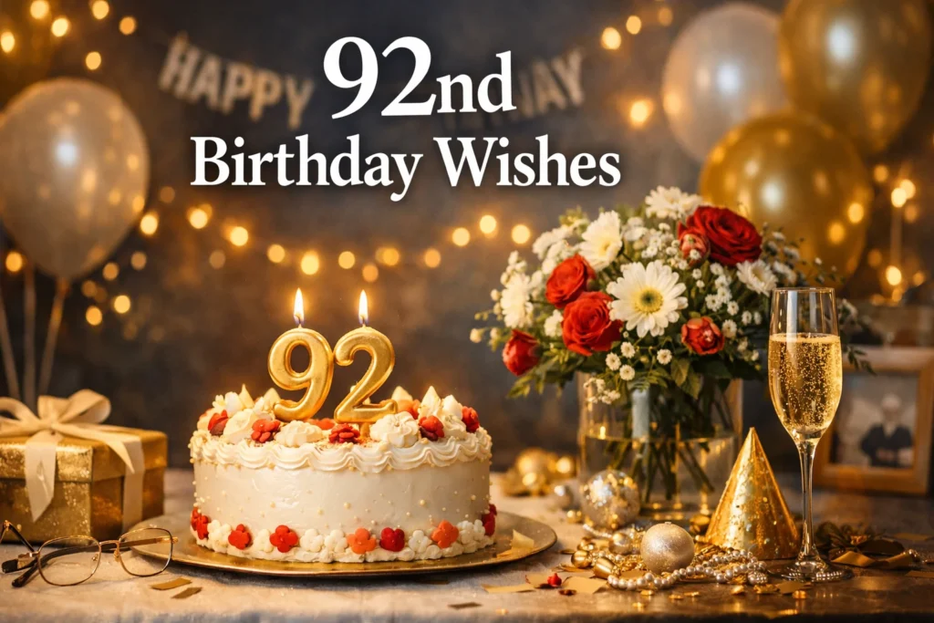 92nd Birthday Wishes
