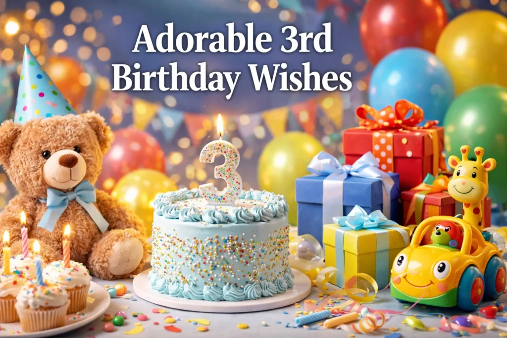 Adorable 3rd Birthday Wishes