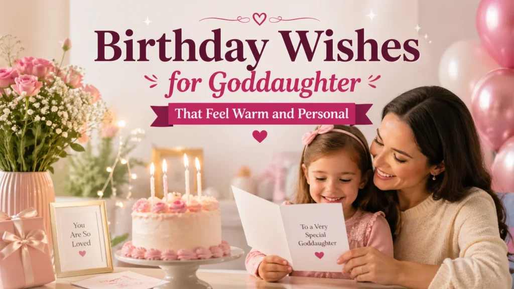 Birthday Wishes for Goddaughter That Feel Warm and Personal