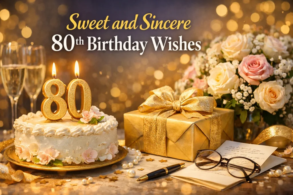 Sweet and Sincere 80th Birthday Wishes