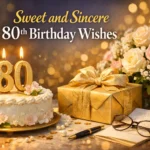 Sweet and Sincere 80th Birthday Wishes