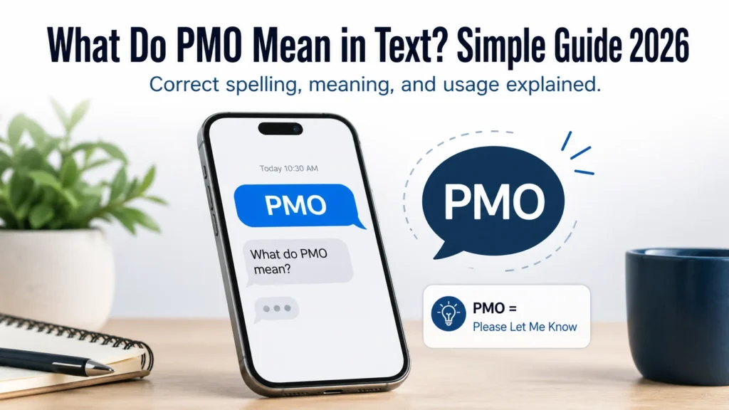  What Do PMO Mean in Text? Simple Guide 2026