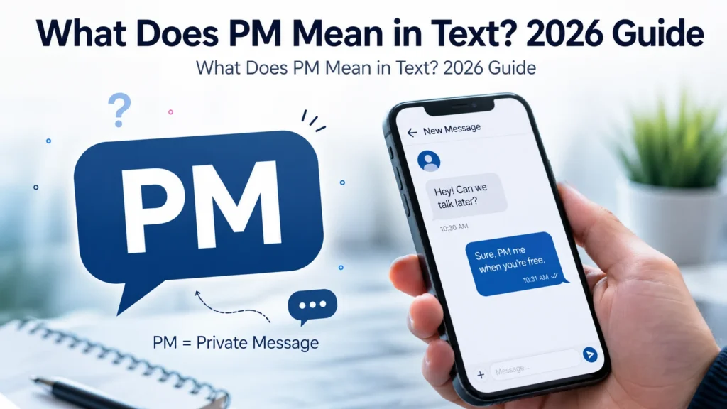 What Does PM Mean in Text?