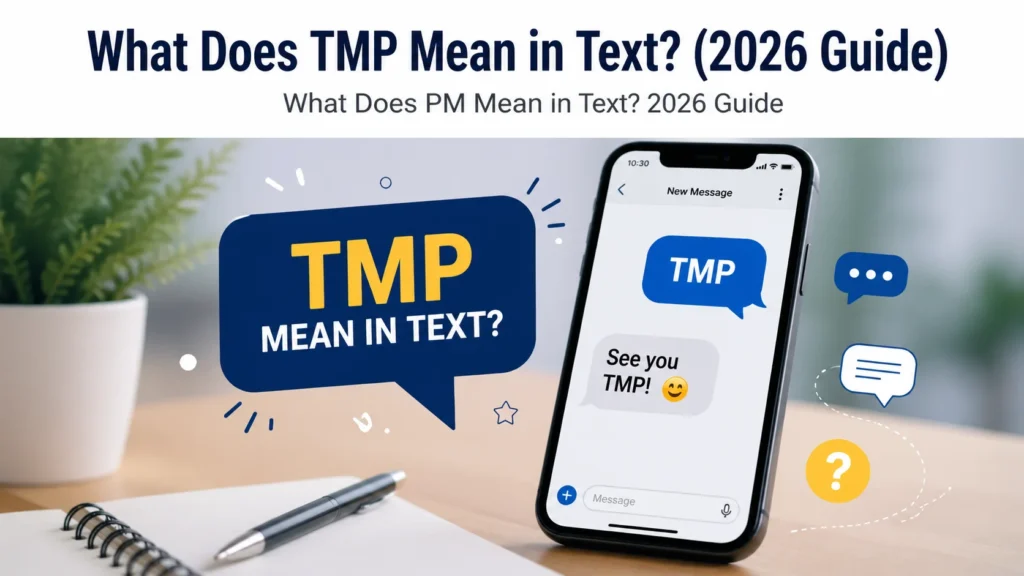 What Does TMP Mean in Text?