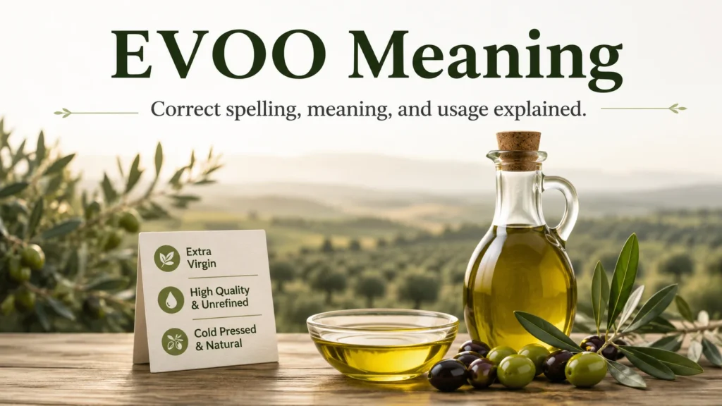 EVOO Meaning: What It Really Means and Why Everyone Says It