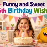 Funny and Sweet 6th Birthday Wishes