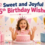 Sweet and Joyful 5th Birthday Wishes