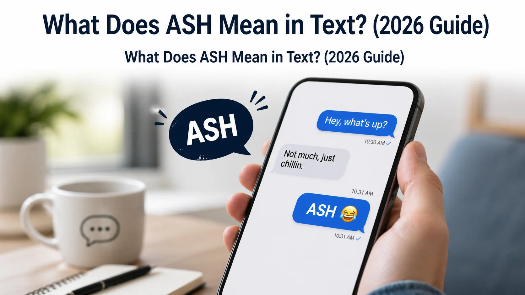 What Does ASH Mean in Text? (2026 Guide)
