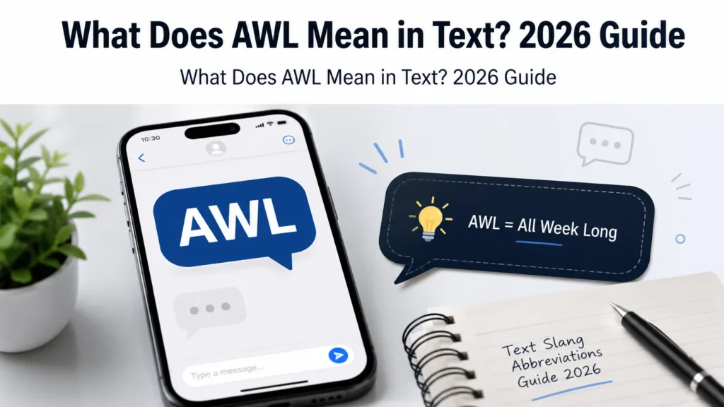 What Does AWL Mean in Text?