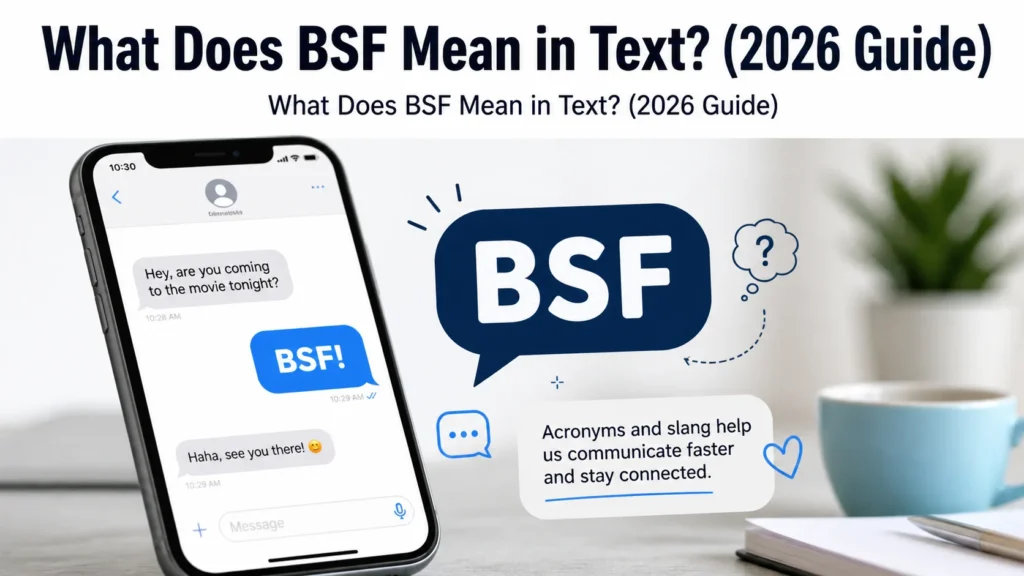  What Does BSF Mean in Text?