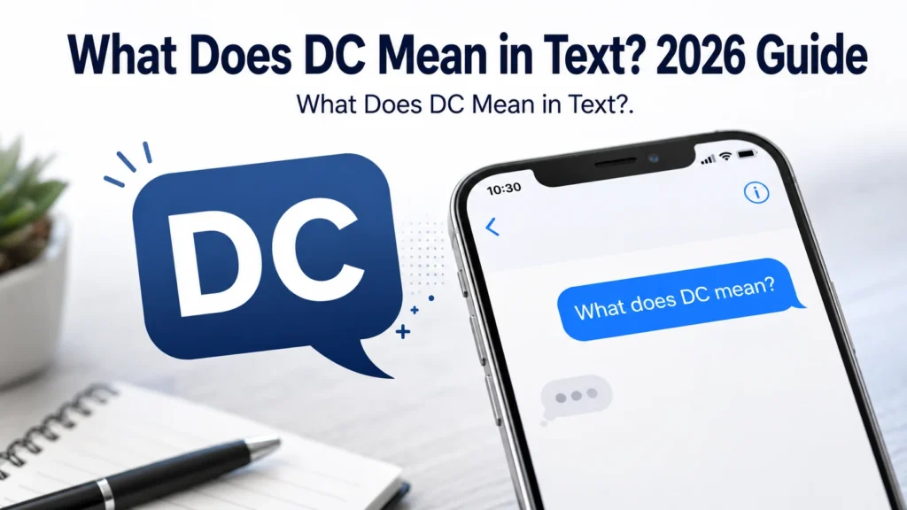 What Does DC Mean in Text? 2026 Guide