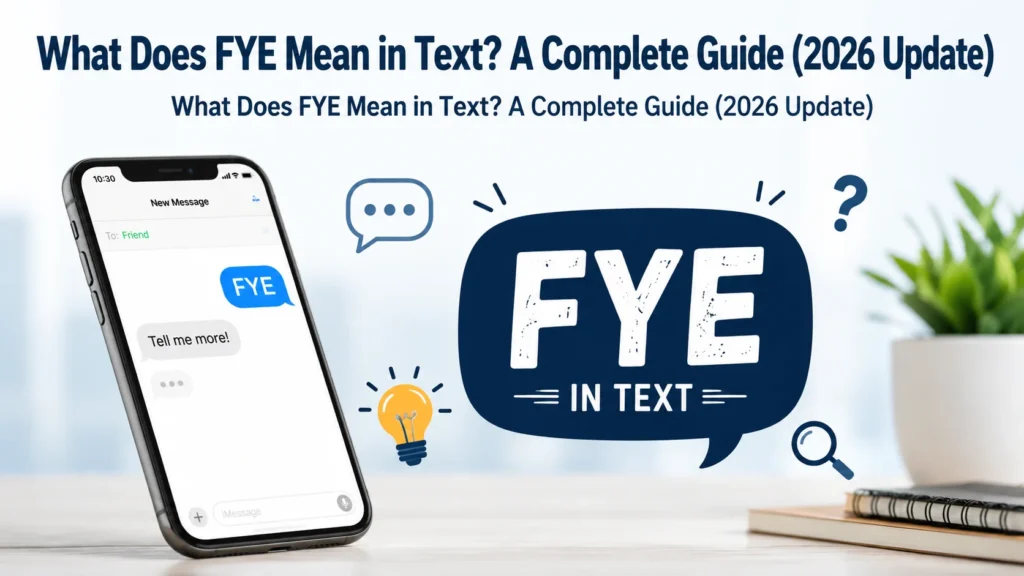 What Does FYE Mean in Text?