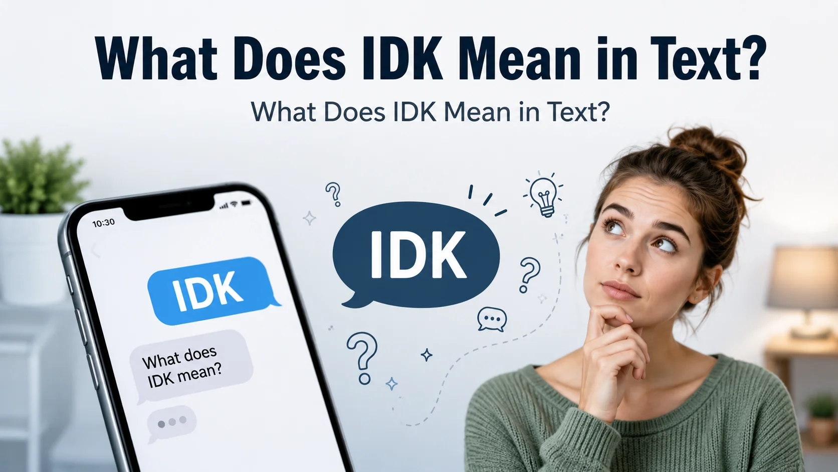 What Does IDK Mean in Text?
