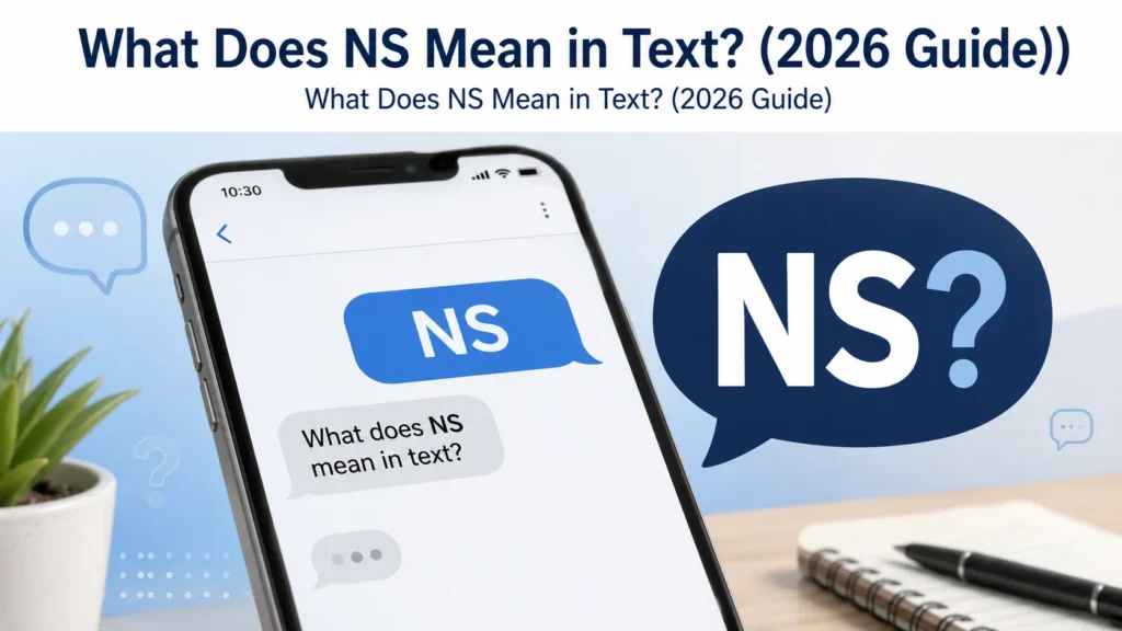 What Does NS Mean in Text?