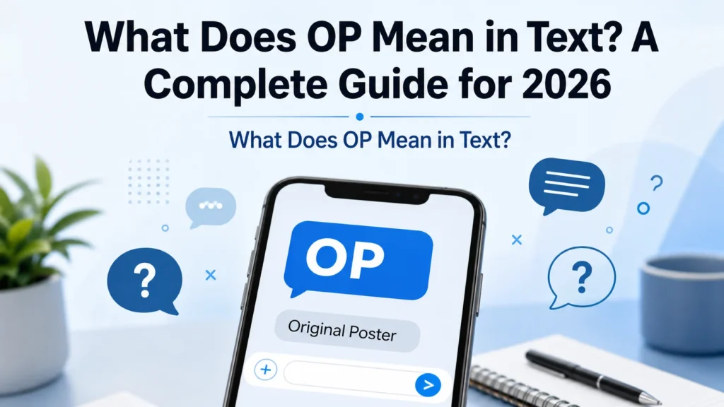 What Does OP Mean in Text?