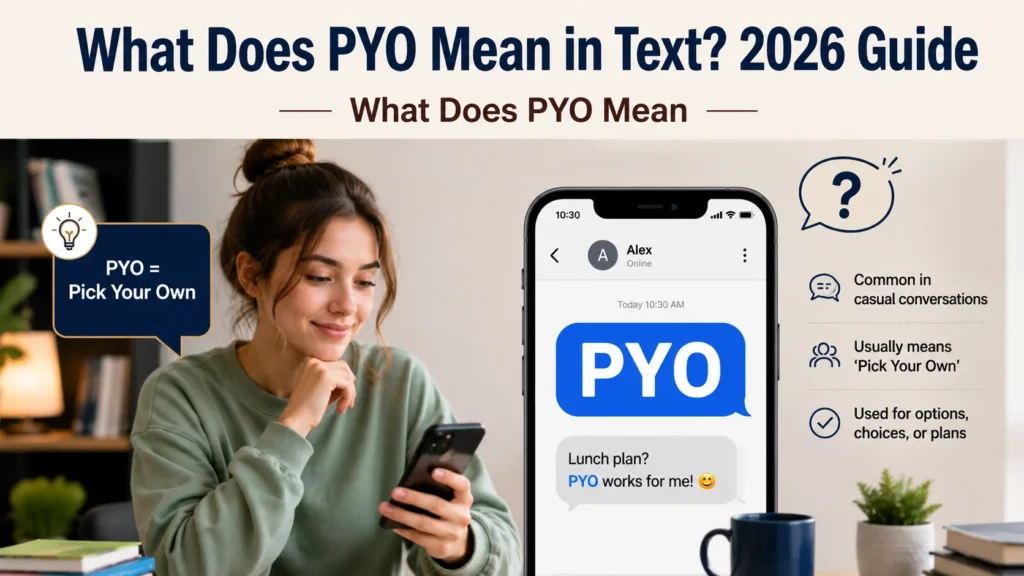  What Does PYO Mean in Text?