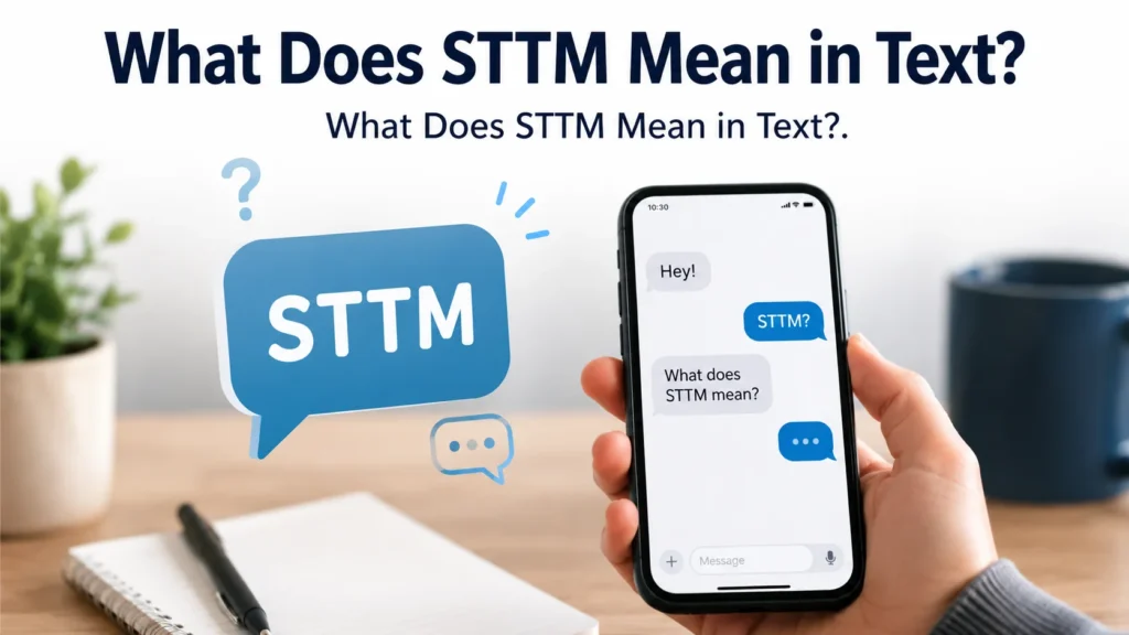 What Does STTM Mean in Text?