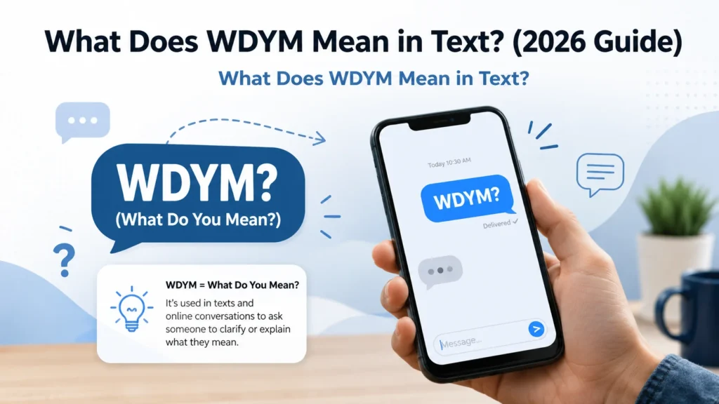 What Does WDYM Mean in Text?