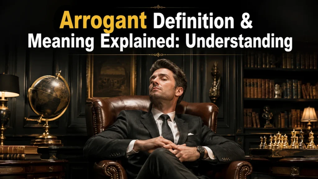 Arrogant Definition & Meaning Explained: Understanding