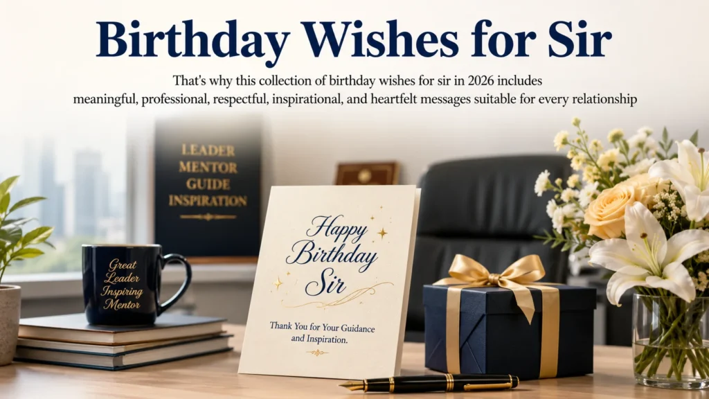 Birthday Wishes for Sir