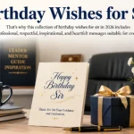 Birthday Wishes for Sir