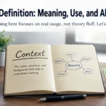 Context Definition: Meaning, Use, and Alternatives